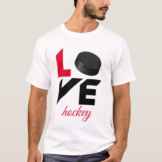 Love hockey t-shirt (Voorkant)