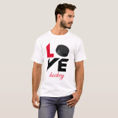 Love hockey t-shirt (Voorkant volledig)