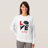 Love hockey t-shirt (Voorkant volledig)