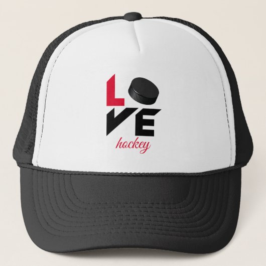 Love hockey trucker pet (Voorkant)