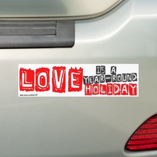Love Holiday Bumpersticker (Op auto)