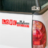 Love Holiday Bumpersticker (Op Truck)
