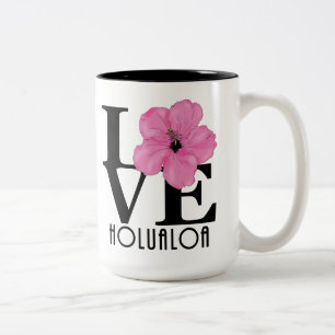 LOVE Holualoa Hawaii 15oz Tweekleurige Koffiemok