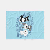 Love, Home - Custom Schnauzer Fleece Blanket 1 Deken (Voorkant (Horizontaal))