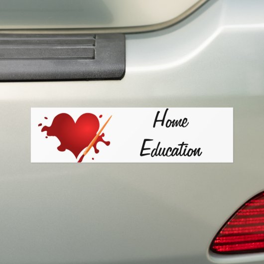 Love Home Education Bumpersticker (Op auto)
