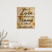 Love Home Family Poster (Keuken)