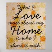 Love Home Family Poster (Voorkant)