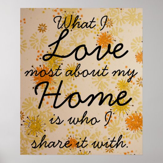 Love Home Family Poster (Voorkant)