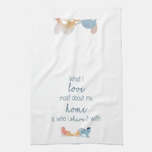 Love Home Ferretten Theedoek (Verticaal)