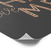 Love Home Michigan Heart Copper Grey Poster (Hoek)