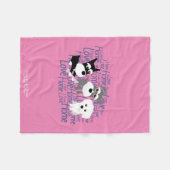 Love, Home - Schnauzer Fleece Blanket (Voorkant (Horizontaal))