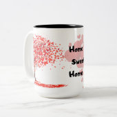 Love home sweet home Two-Tone Coffee Mok (Voorkant links)