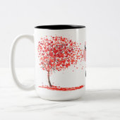 Love home sweet home Two-Tone Coffee Mok (Links)