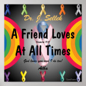 Love Honors Friendship Poster-Customize Poster (Voorkant)