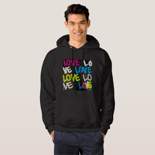 Love Hoodie Sweatshirt (Mannen) (Voorkant volledig)