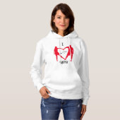 Love Hoodie voor Dames Gezellig & Romantisch Gift (Voorkant volledig)