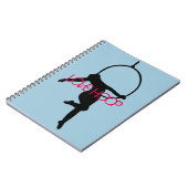 LOVE HOOP Aerial Hoop/Lyra Silhouette Note Book Notitieboek (Linkerzijde)