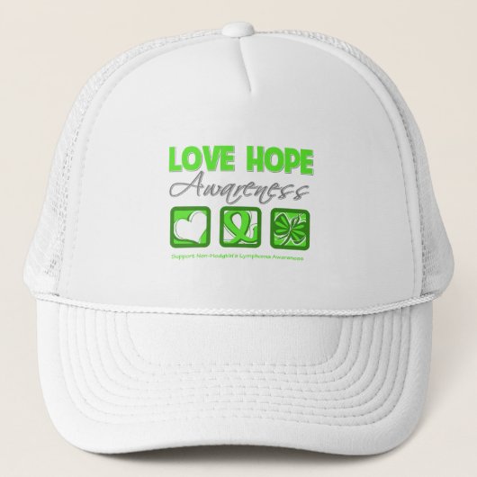 Love Hope Awareness Non-Hodgkin's Lymphoma Trucker Pet (Voorkant)