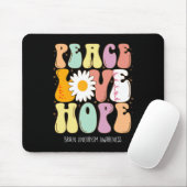 Love Hope Brain Aneurysma Awareness Gift Muismat (Met muis)