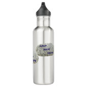 Love Hope Faith White Stones Waterfles (Rechts)