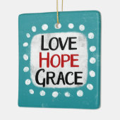 Love Hope Grace Ornament (Links)