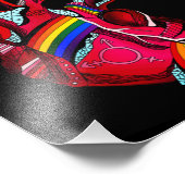 Love Hope Kindness Equality Incluity Diversity Pe Foto Afdruk (Hoek)