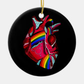 Love Hope Kindness Equality Incluity Diversity Pe Keramisch Ornament (Voorkant)