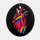 Love Hope Kindness Equality Incluity Diversity Pe Keramisch Ornament (Links)