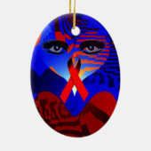 Love & Hope_Ornament Keramisch Ornament (Achterkant)