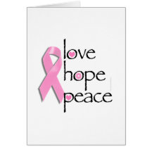 Love Hope Peace Borstkanker T - shirts en geschenk