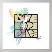 Love Hope Peace Dove Poster (Voorkant)