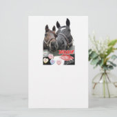 Love Horses Briefpapier (Staand voorkant)
