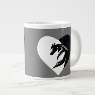 Love Horses Logo met Heart Mok