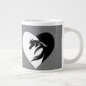 Love Horses Logo met Heart Mok (Rechts)