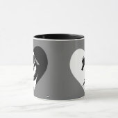 Love Horses Logo with Heart Mok (Midden)