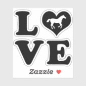 Love Horses Sticker (Vel)