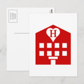 Love Hotel Japanse Emoji Briefkaart (Voorkant / Achterkant)