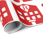 Love Hotel Japanse Emoji Cadeaupapier (Rol Hoek)