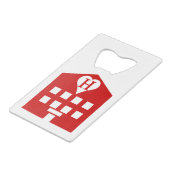 Love Hotel Japanse Emoji Creditkaart Flessenopener (Achterkant Gekanteld)