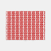 Love Hotel Japanse Emoji Fleece Deken (Voorkant (Horizontaal))