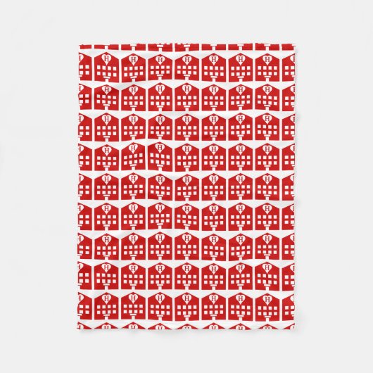 Love Hotel Japanse Emoji Fleece Deken (Voorkant)