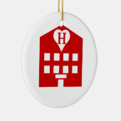 Love Hotel Japanse Emoji Keramisch Ornament (Rechts)