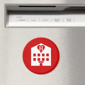 Love Hotel Japanse Emoji Magneet (Insitu (Vaatwasser))