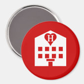 Love Hotel Japanse Emoji Magneet (Voorkant / Achterkant)