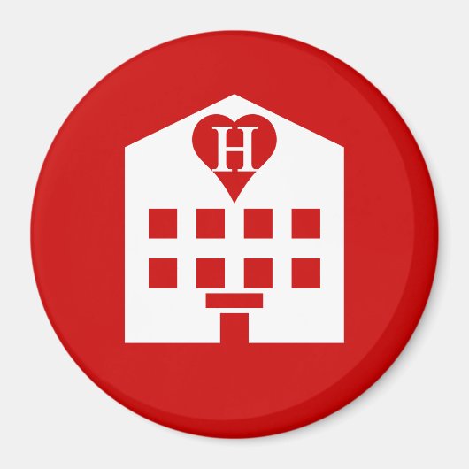 Love Hotel Japanse Emoji Magneet (Voorkant)