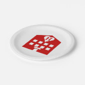 Love Hotel Japanse Emoji Papieren Bordje (Gekanteld)