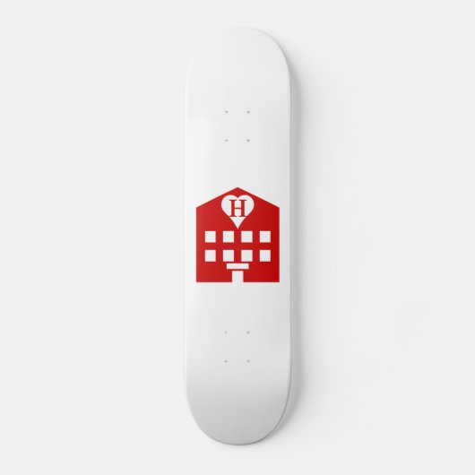 Love Hotel Japanse Emoji Persoonlijk Skateboard (Voorkant)