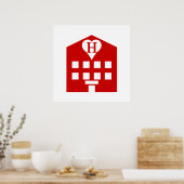 Love Hotel Japanse Emoji Poster (Keuken)