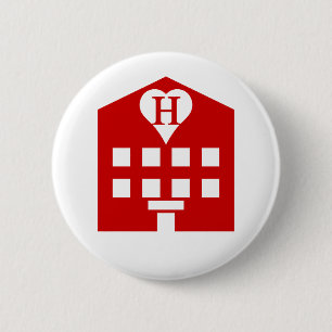 Love Hotel Japanse Emoji Ronde Button 5,7 Cm