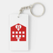 Love Hotel Japanse Emoji Sleutelhanger (achterkant)